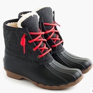 J Crew Sperry Fur Lined Winter Boots
